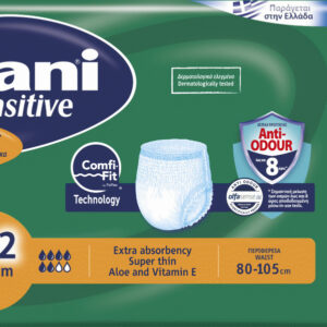 Sani Sensitive Value Pack Pants Medium Ελαστικό Εσώρουχο Ακράτειας No.2, 24 τεμάχια