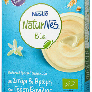 Nestle Naturnes Bio Βιολογικά Δημητριακά με Σιτάρι & Βρώμη & Μπανάνα 6m+, 200gr